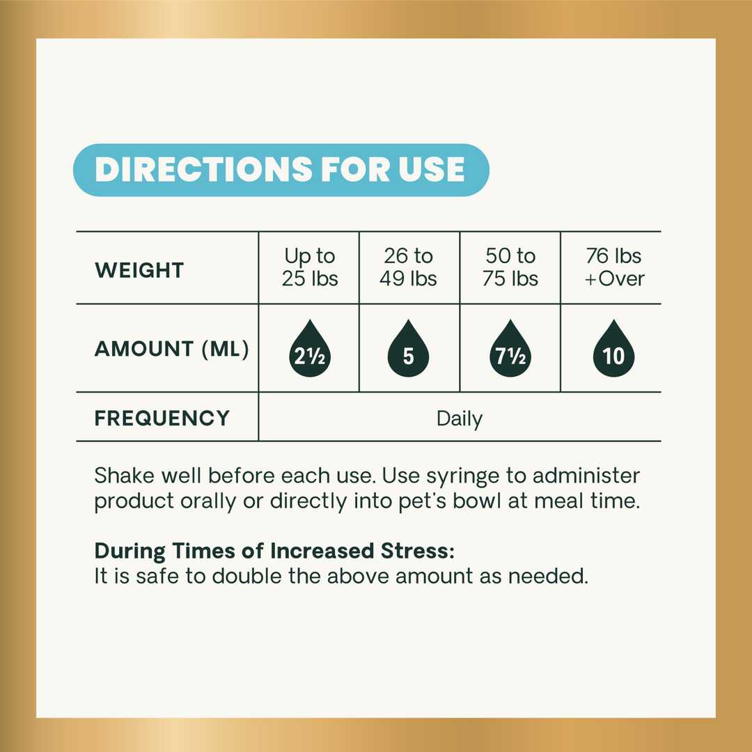 Veterinary Strength Calm & Confident Liquid for Dogs & Cats