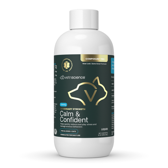 Veterinary Strength Calm & Confident Liquid for Dogs & Cats