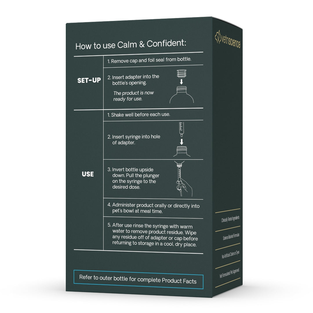 Veterinary Strength Calm & Confident Liquid for Dogs & Cats